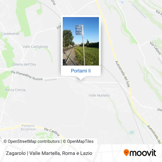 Mappa Zagarolo | Valle Martella