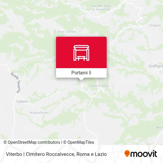 Mappa Viterbo | Cimitero Roccalvecce
