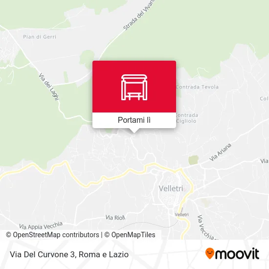 Mappa Via Del Curvone 3