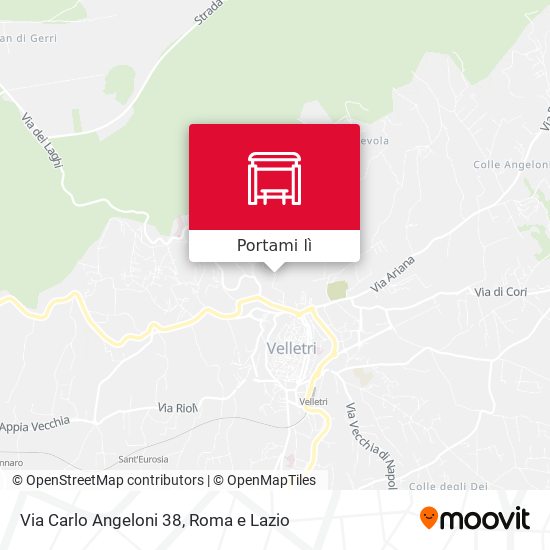 Mappa Via Carlo Angeloni 38