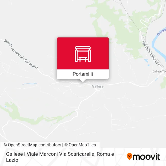 Mappa Gallese | Viale Marconi Via Scaricarella