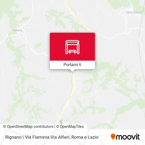 Mappa Rignano | Via Flaminia Via Alfieri