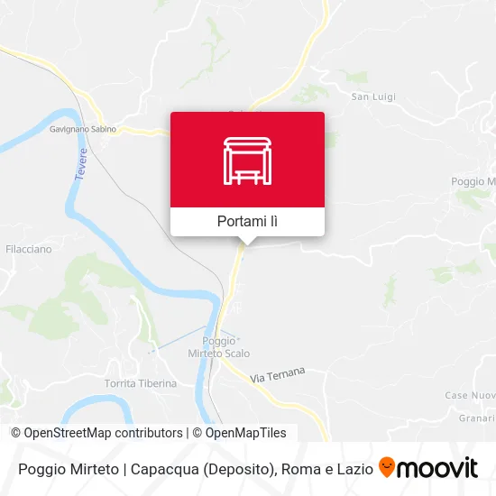 Mappa Poggio Mirteto | Capacqua (Deposito)