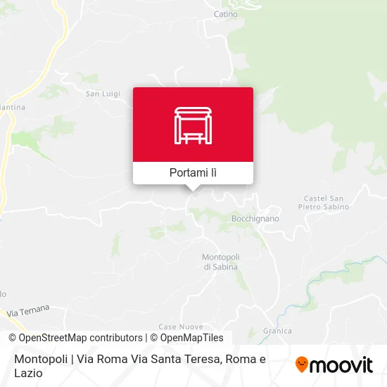 Mappa Montopoli | Via Roma Via Santa Teresa