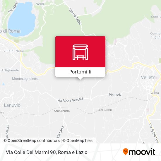 Mappa Via Colle Dei Marmi 90