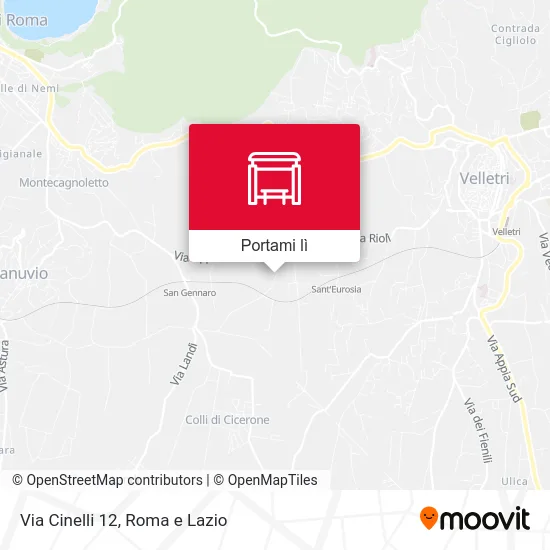Mappa Via Cinelli 12