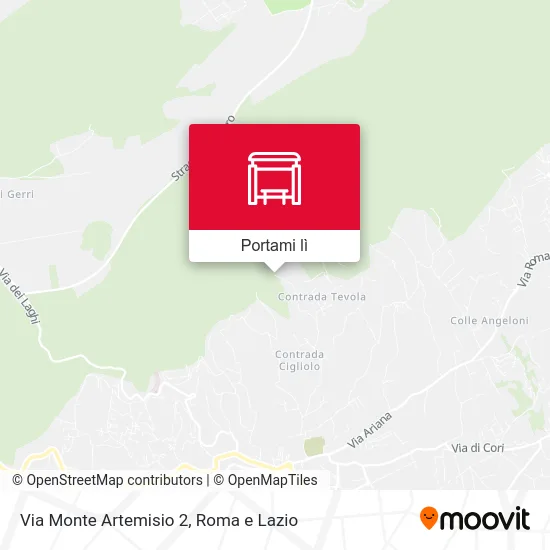 Mappa Via Monte Artemisio 2