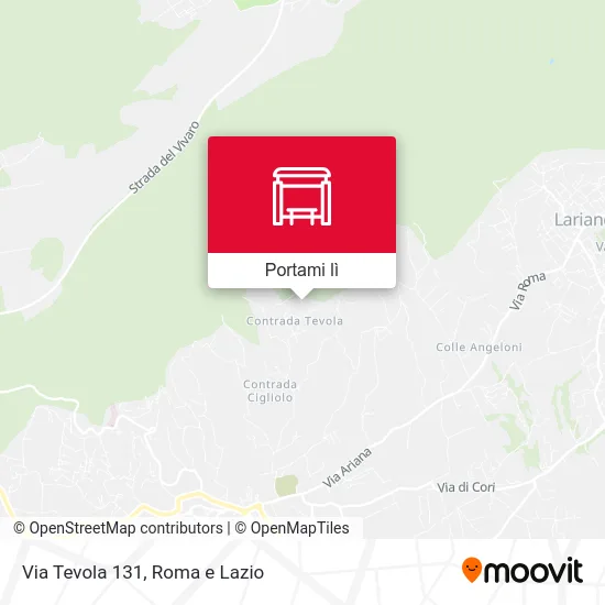 Mappa Via Tevola 131