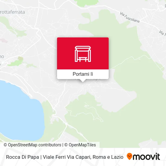 Mappa Rocca Di Papa | Viale Ferri Via Capari