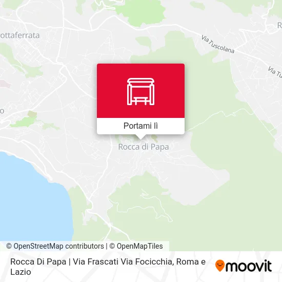 Mappa Rocca Di Papa | Via Frascati Via Focicchia