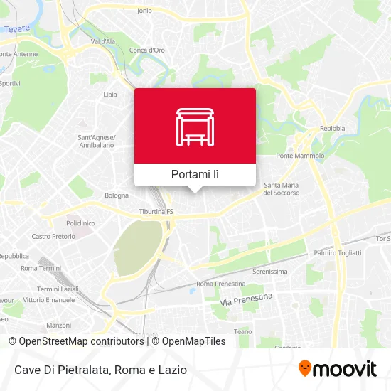 Mappa Cave Di Pietralata