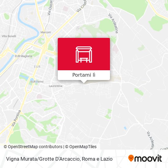 Mappa Vigna Murata/Grotte D'Arcaccio