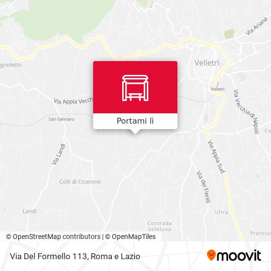 Mappa Via Del Formello 113