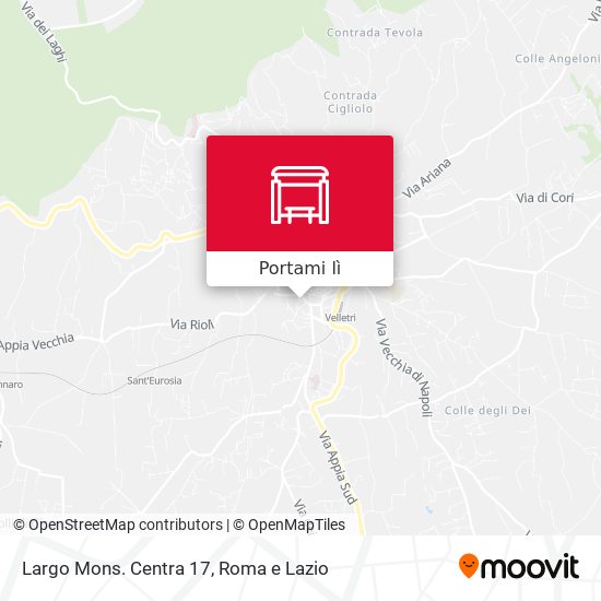 Mappa Largo Mons. Centra 17