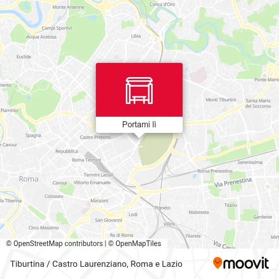 Mappa Tiburtina / Castro Laurenziano