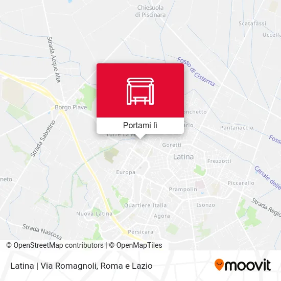 Mappa Latina | Via Romagnoli