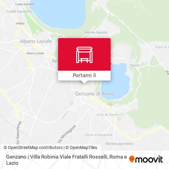 Mappa Genzano | Villa Robinia Viale Fratelli Rosselli