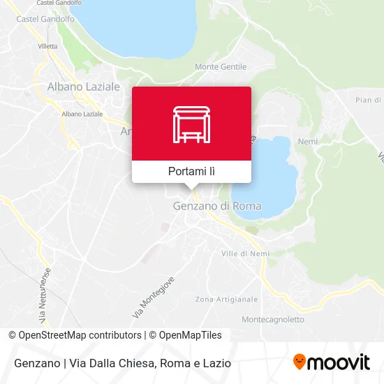 Mappa Genzano | Via Dalla Chiesa