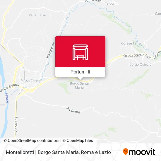 Mappa Montelibretti | Borgo Santa Maria