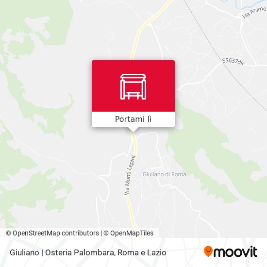 Mappa Giuliano | Osteria Palombara