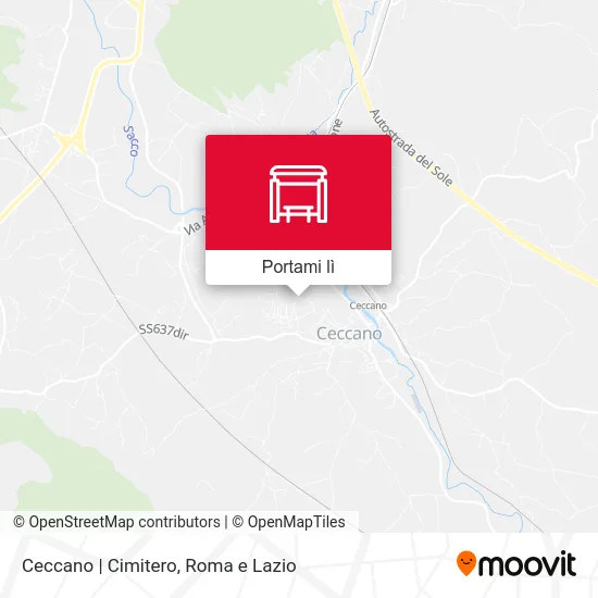 Mappa Ceccano | Cimitero