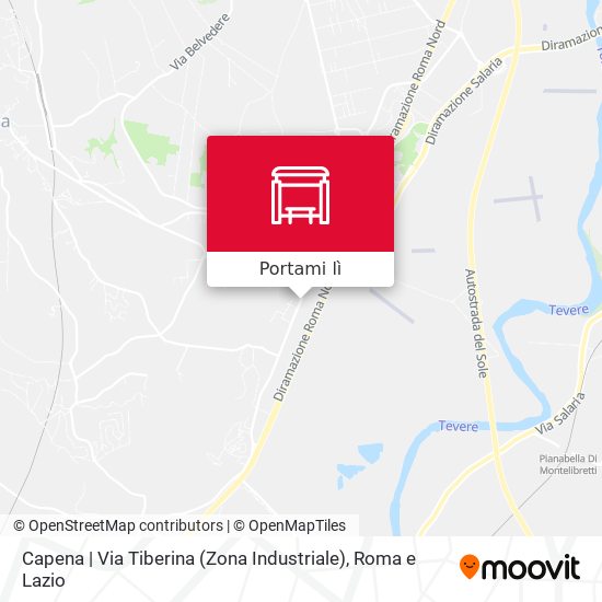 Mappa Capena | Via Tiberina (Zona Industriale)
