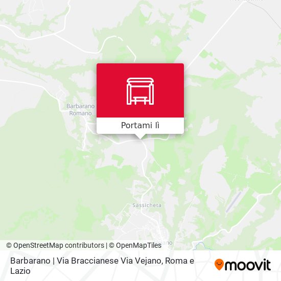 Mappa Barbarano | Via Braccianese Via Vejano