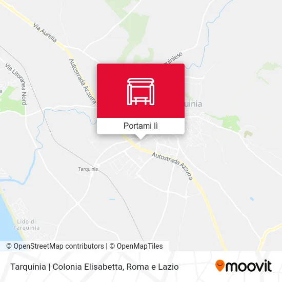 Mappa Tarquinia | Colonia Elisabetta