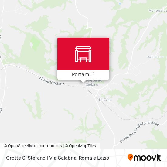 Mappa Grotte S. Stefano | Via Calabria