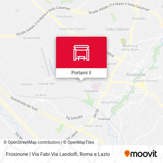 Mappa Frosinone | Via Fabi Via Landolfi