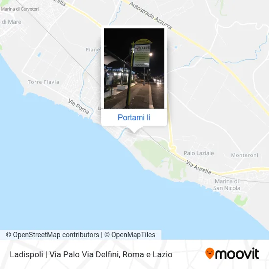 Mappa Ladispoli | Via Palo Via Delfini