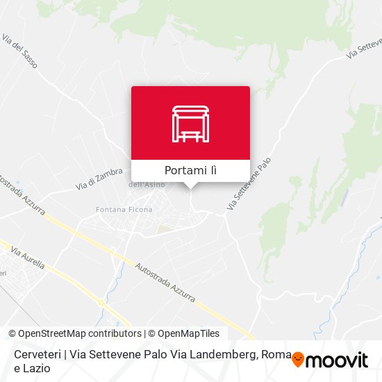 Mappa Cerveteri | Via Settevene Palo Via Landemberg