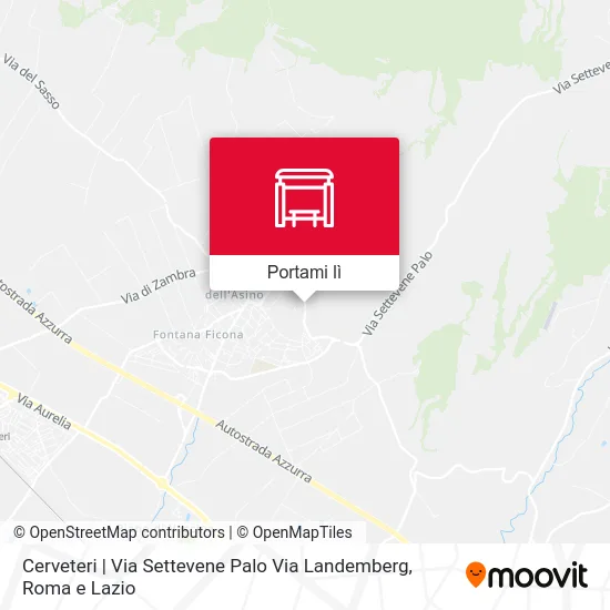 Mappa Cerveteri | Via Settevene Palo Via Landemberg