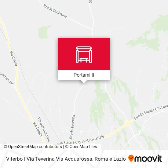 Mappa Viterbo | Via Teverina Via Acquarossa