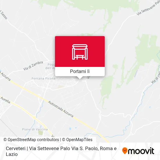 Mappa Cerveteri | Via Settevene Palo Via S. Paolo