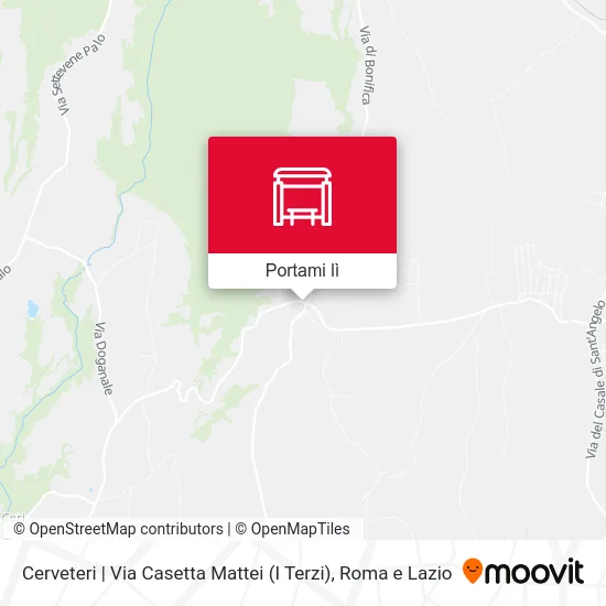 Mappa Cerveteri | Via Casetta Mattei (I Terzi)