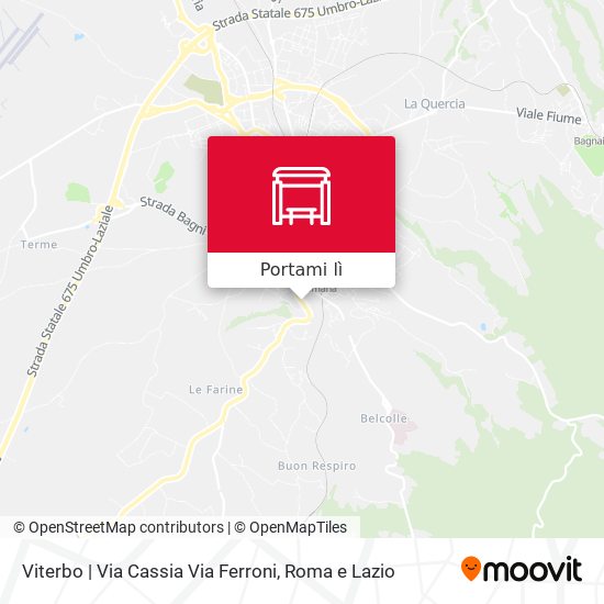 Mappa Viterbo | Via Cassia Via Ferroni