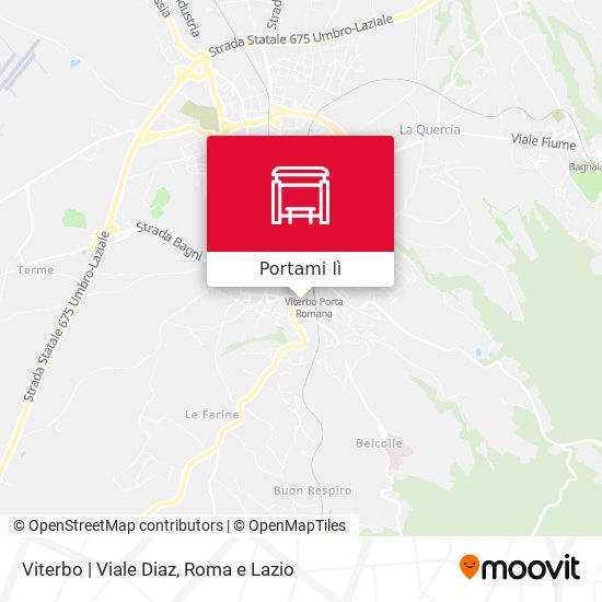 Mappa Viterbo | Viale Diaz