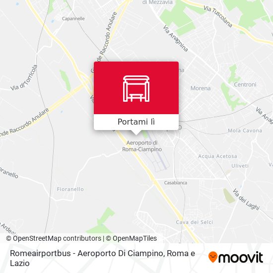 Mappa Romeairportbus - Aeroporto Di Ciampino