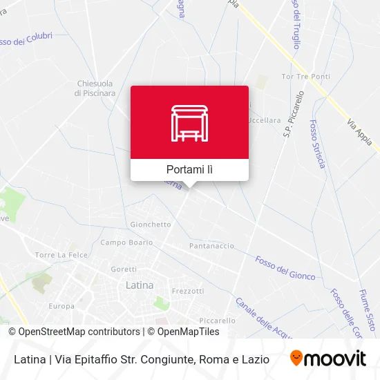 Mappa Latina | Via Epitaffio Str. Congiunte