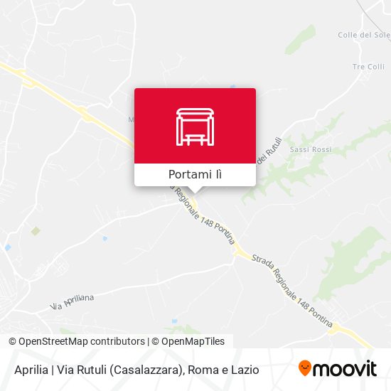 Mappa Aprilia | Via Rutuli (Casalazzara)