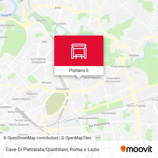 Mappa Cave Di Pietralata/Quintiliani