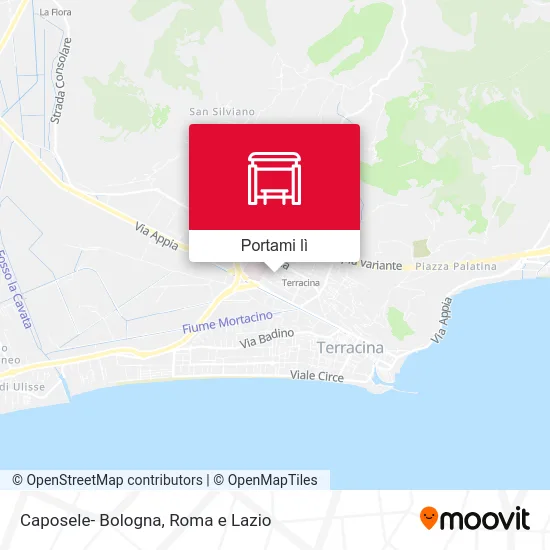 Mappa Caposele- Bologna