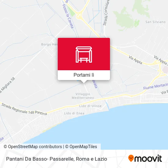 Mappa Pantani Da Basso- Passarelle