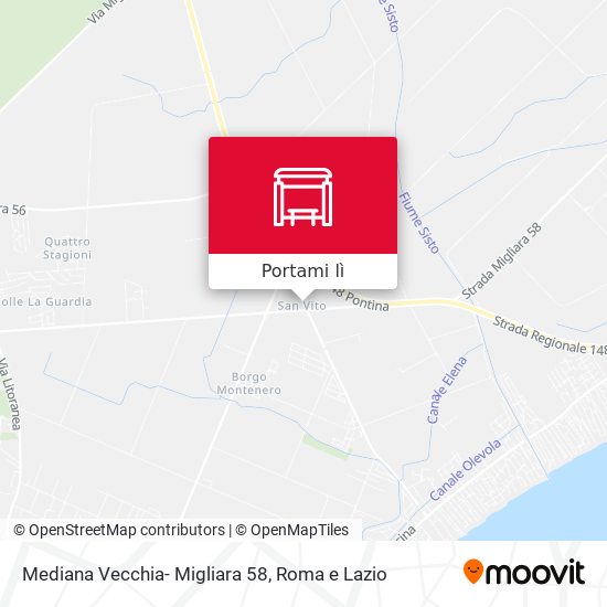 Mappa Mediana Vecchia- Migliara 58
