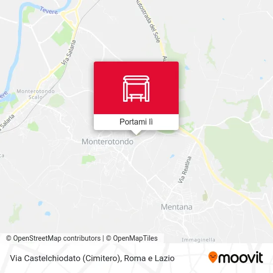 Mappa Via Castelchiodato (Cimitero)
