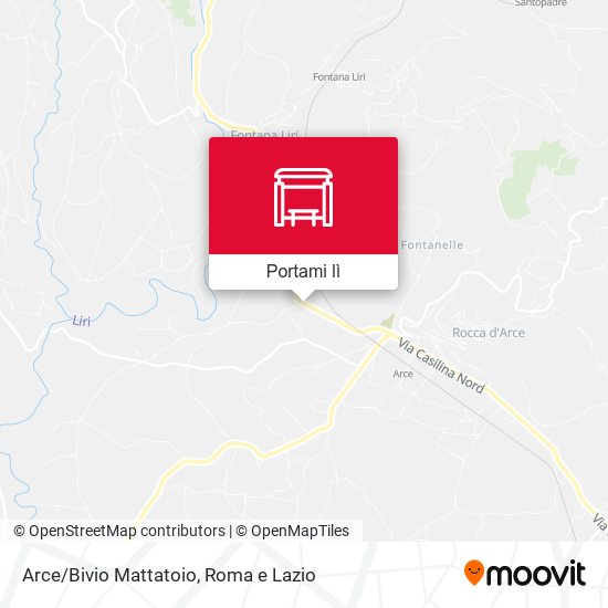 Mappa Arce/Bivio Mattatoio