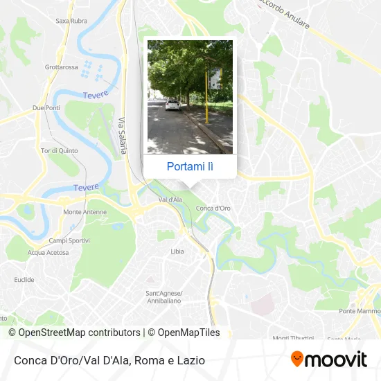 Mappa Conca D'Oro/Val D'Ala