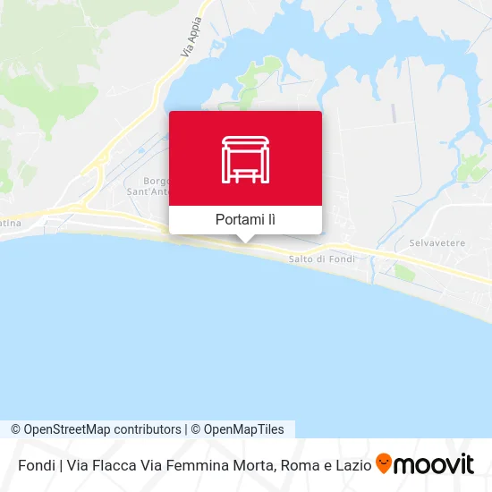 Mappa Fondi | Via Flacca Via Femmina Morta