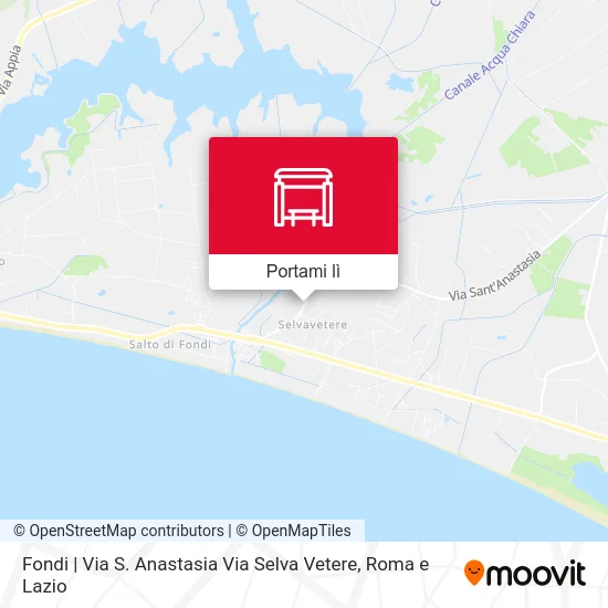 Mappa Fondi | Via S. Anastasia Via Selva Vetere